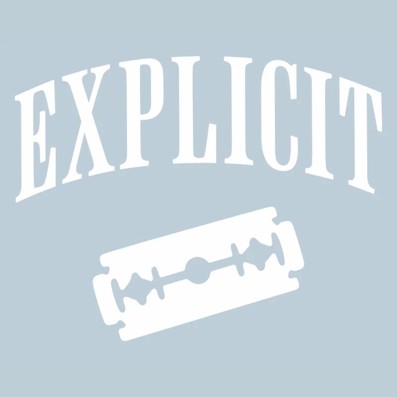 Explicit razor blade motif