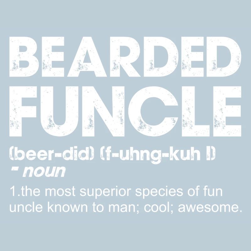 Bärtiger Funcle Fette Typografie