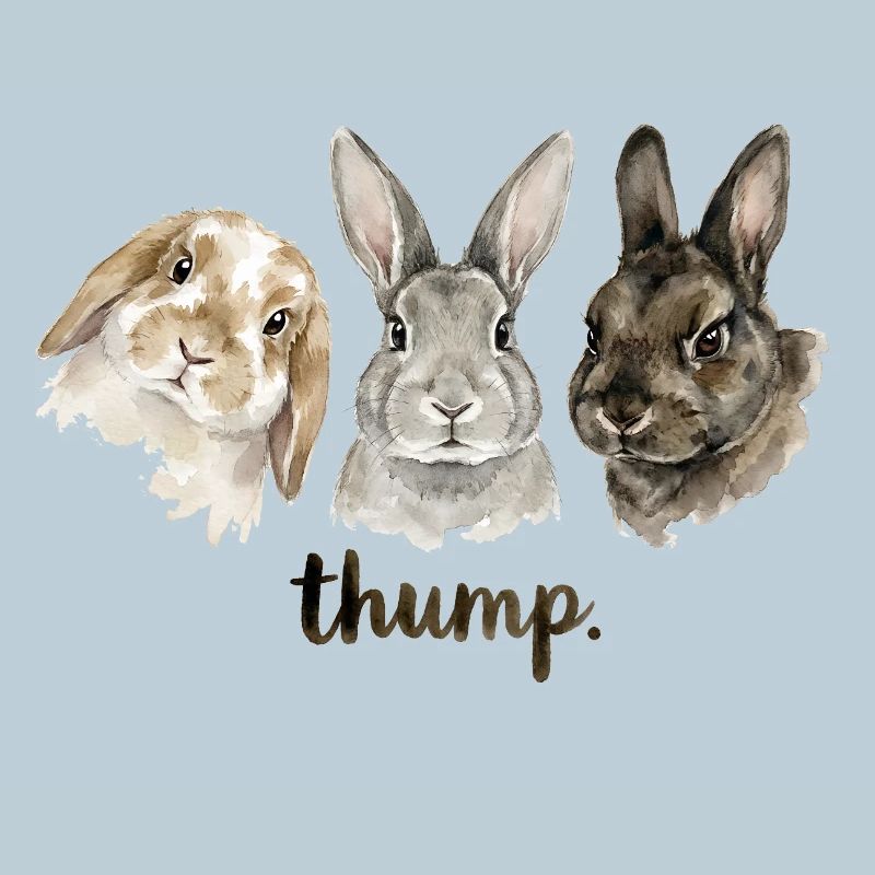 Fun rabbit knocking for rabbit lovers