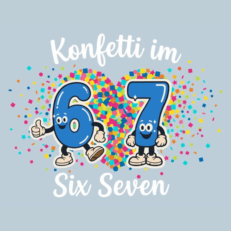 67 Six Seven Meme Confetti Carnival Cologne