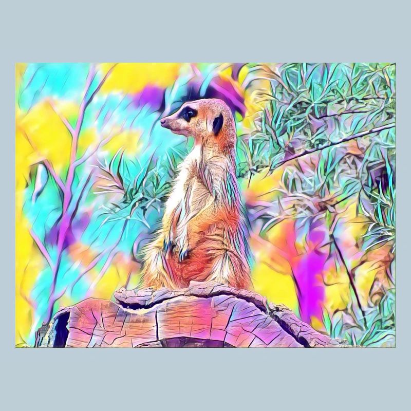 Couleurs colorées de suricates