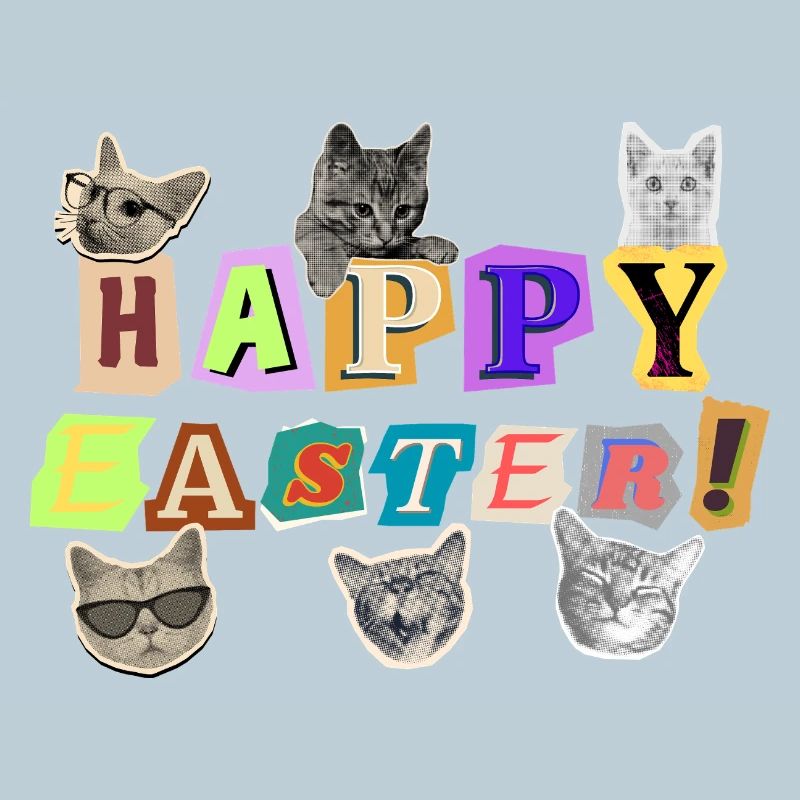 Joyeux chats de Pâques