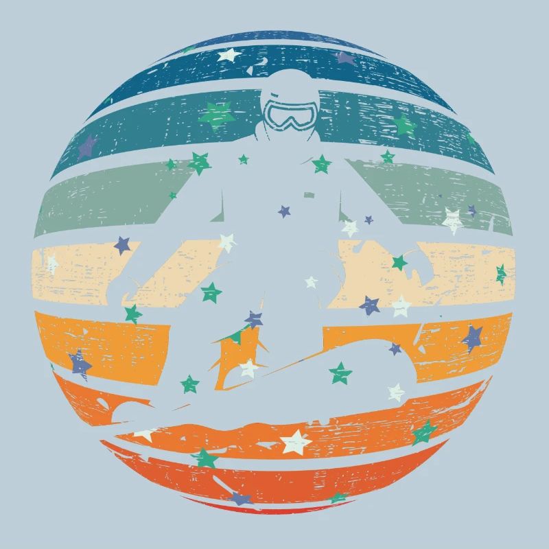 Snowboarder dans la boule de cristal