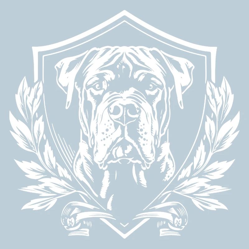 Blason : mastiff dans l’écu