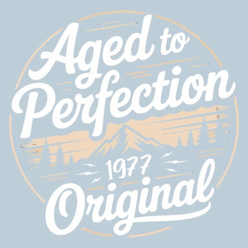 Vintage 1977 Born Retro Original 1977