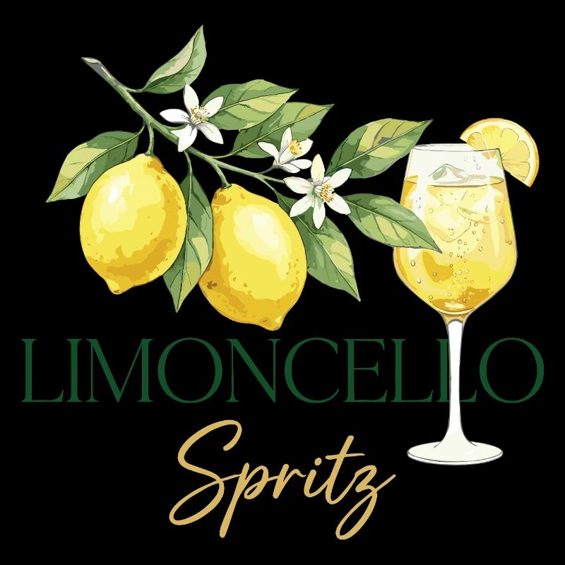 Limoncello Spritz – Sommer Drink Zitronen Design