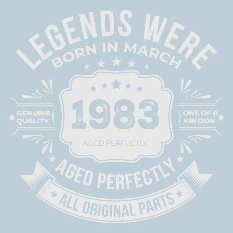 Mars 1983 anniversaire 1983 légendes Mars