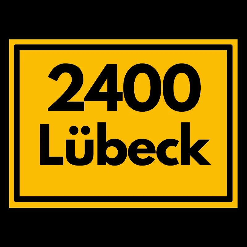 ANCIEN CODE POSTAL RÉTRO 2400 LÜBECK HANSEPERLE