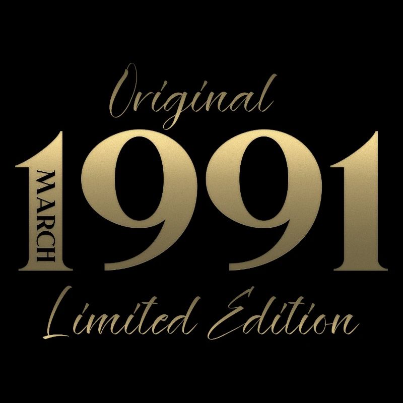35. Geburtstag Geschenk Mann Frau März 1991