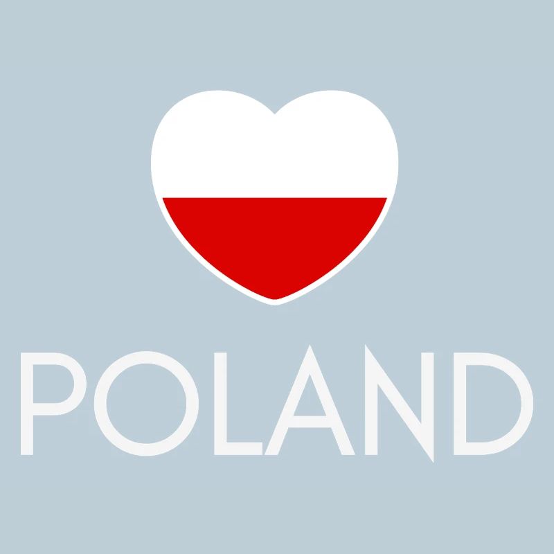 Herz mit polnischer Flagge, polnischer Stolz
