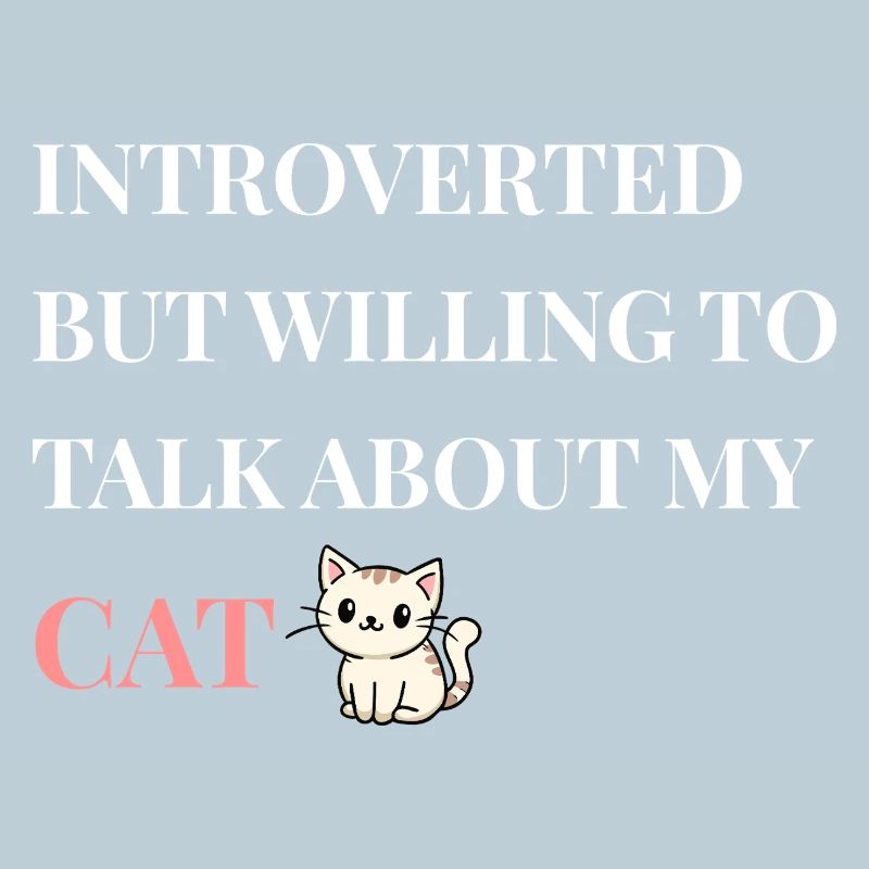 Introvertiert, aber bereit, über meine Katze zu sprechen