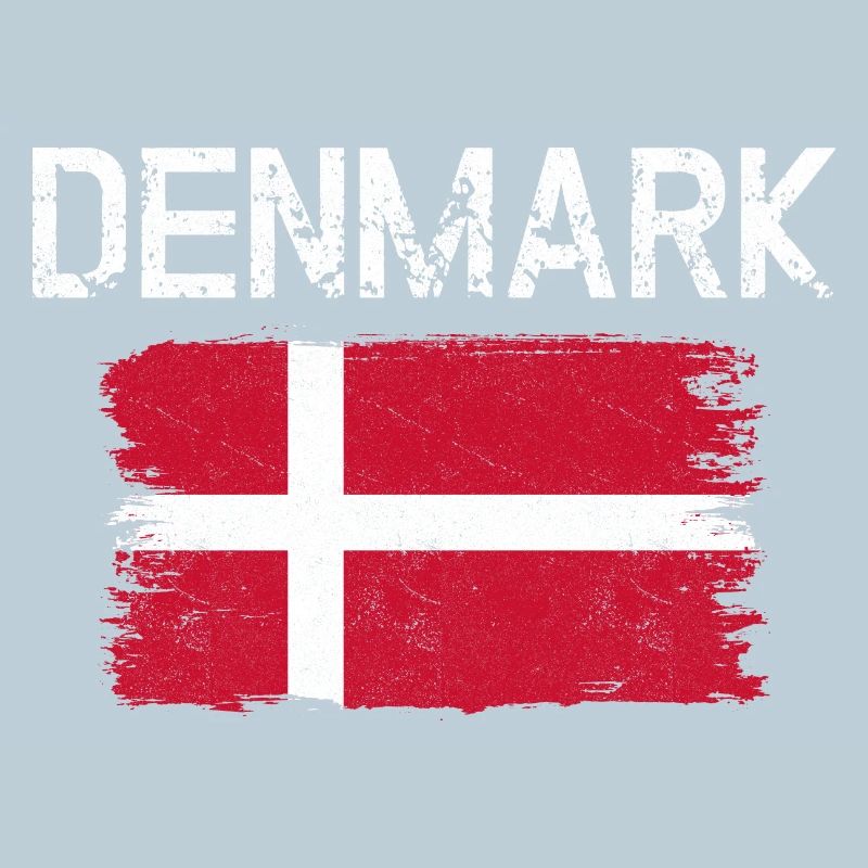 Denmark Flag Brush Art