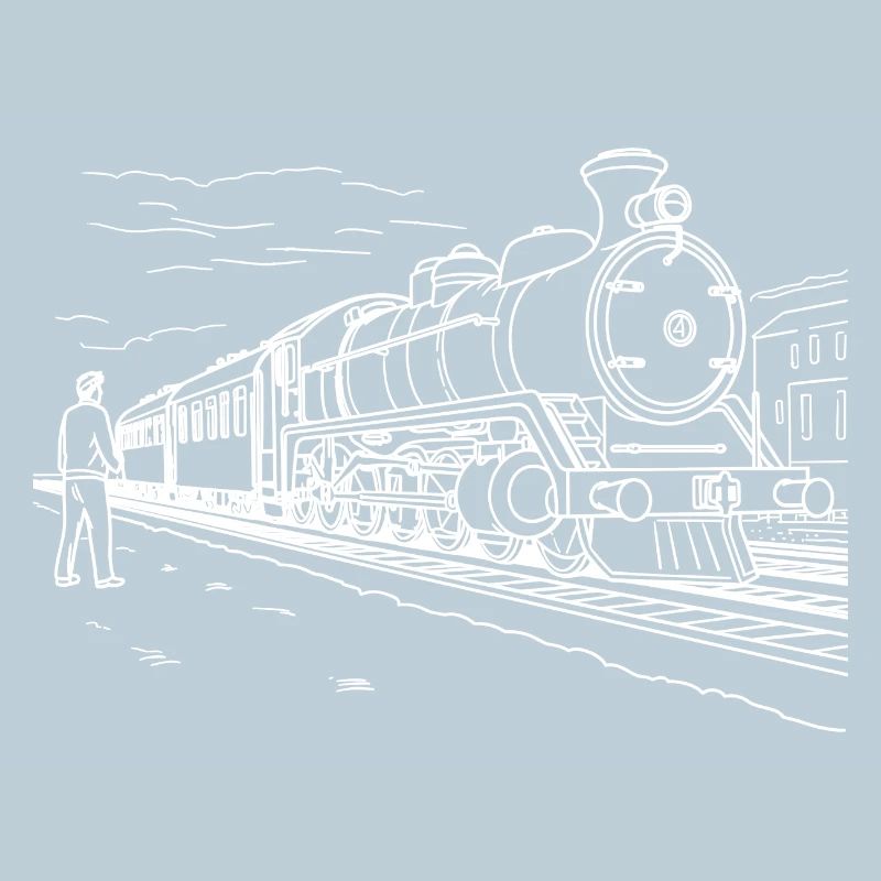 Train Lover Drawing