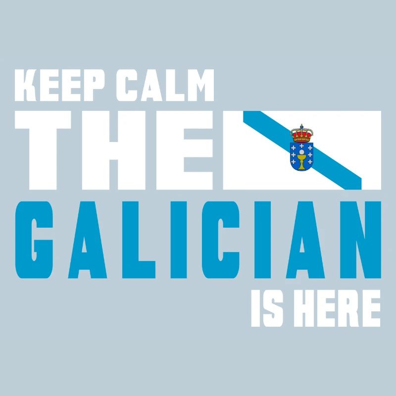 keep calm Galicia flags design