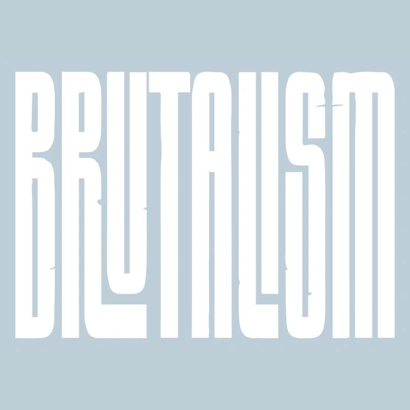 Brutalism Concrete Typography
