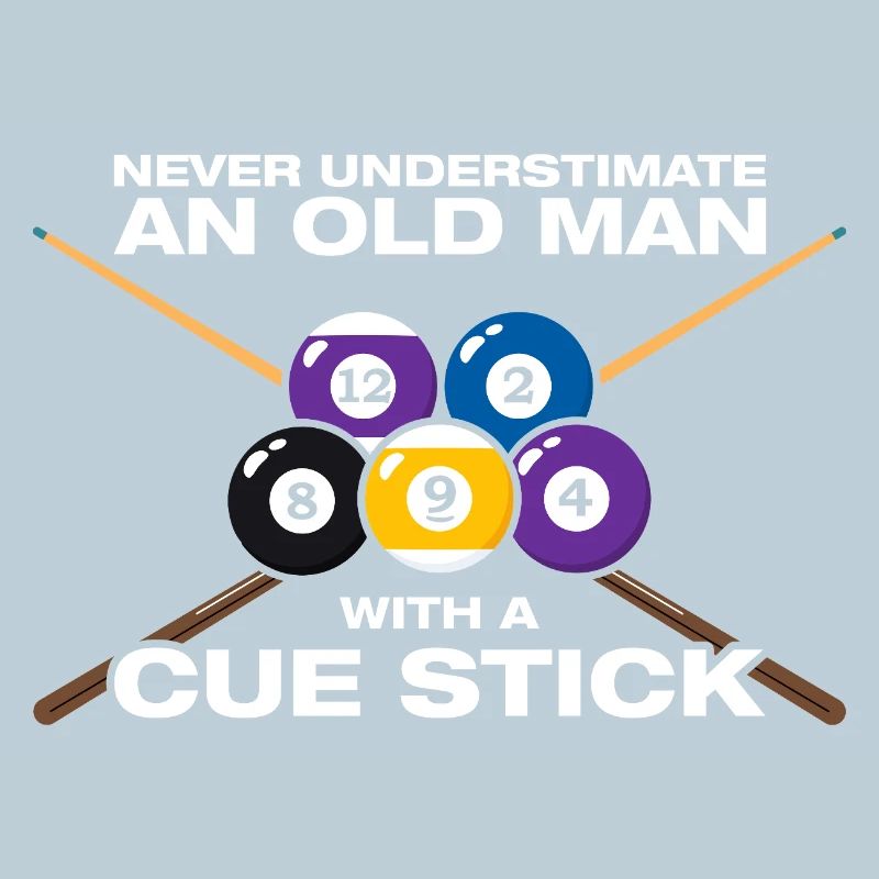 Old man funny billiards billiard player