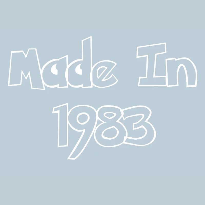 Made In 1983 Retro Typography