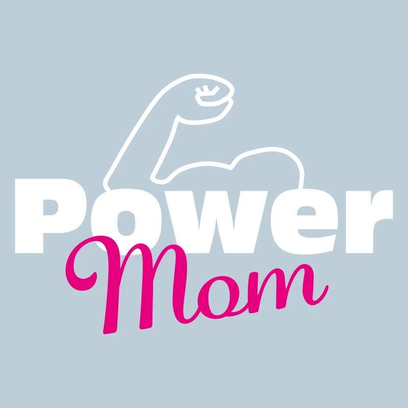 Power Mom blanc-rose