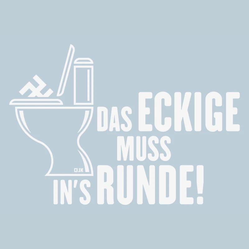 Das Eckige Muss In’s Runde! (Gegen Rechts / White)