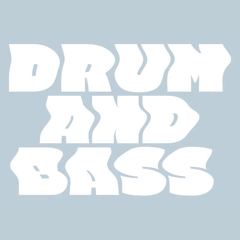 Conception audacieuse du logo Drum and Bass