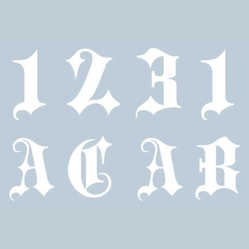 Gothic Monogramm 1231