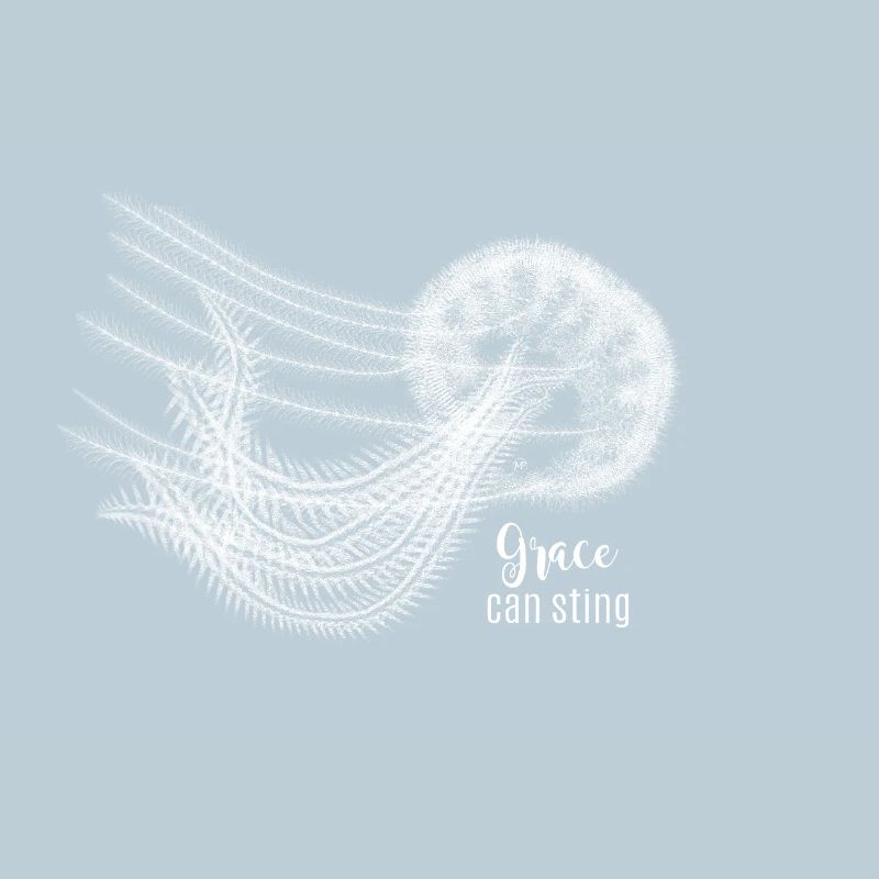 Grace Can Sting – Méduse élégante en blanc