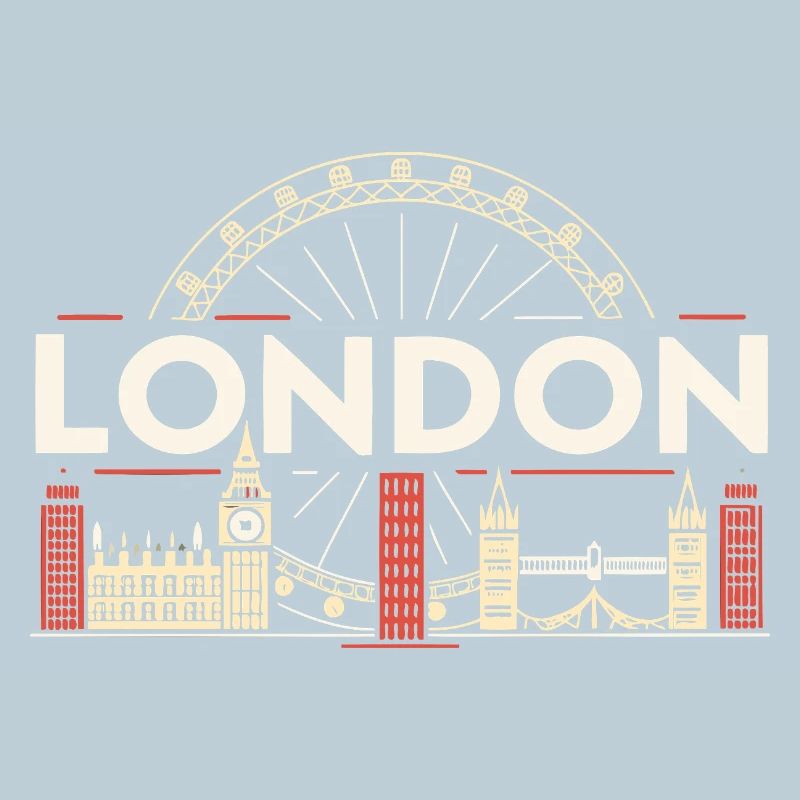 Londres Skyline et Grande Roue