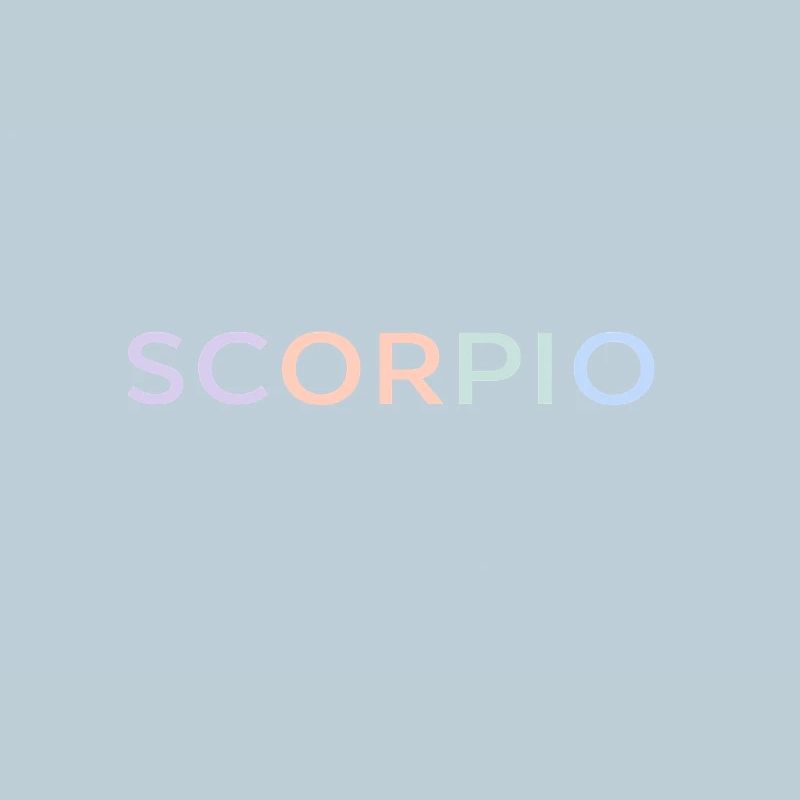 Pastel Scorpio Glyphs