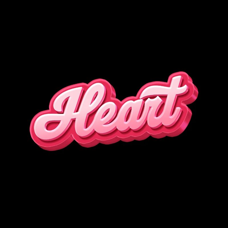 Heartbeat Script Lettering