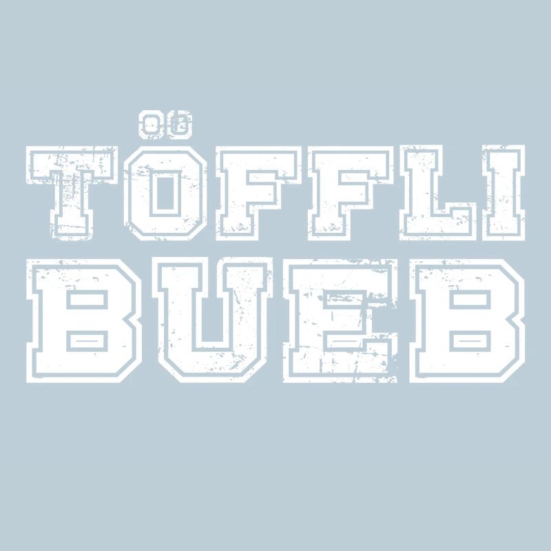 Töfflibueb College Style Distressed