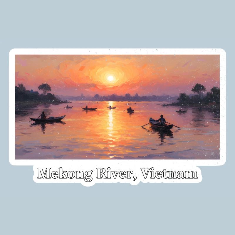 Mekong River Sunset