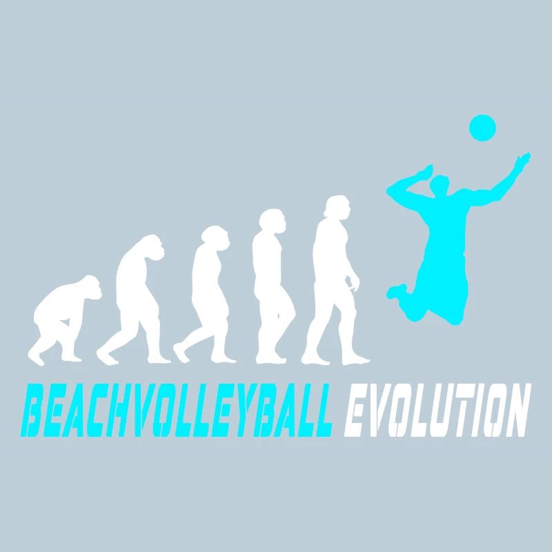 Conception d'évolution de volleyball de plage / idée cadeau