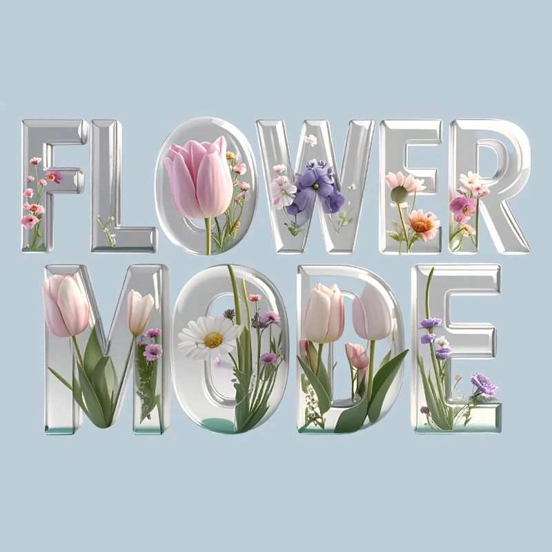 MODE FLEUR – Des lettres 3D pleines de fleurs