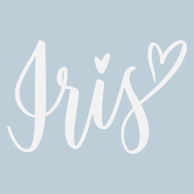 Iris Heart Lettering