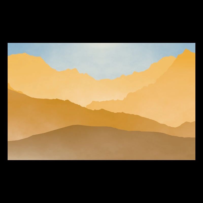 Golden peaks at sunrise