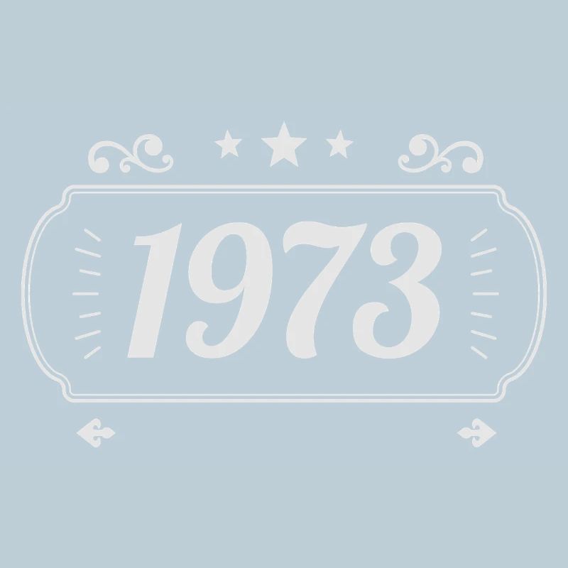Vintage 1973 Rétro Anniversaire 1973 