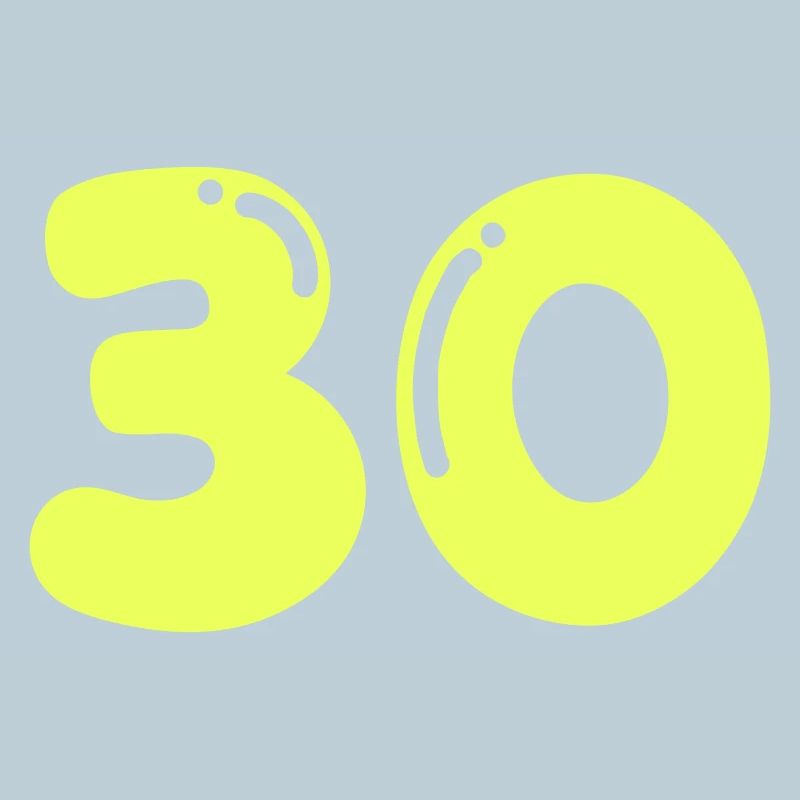 Neon 30 Birthday Design
