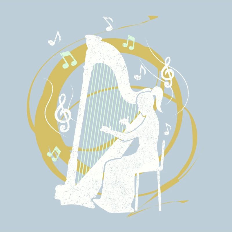Harpist harp