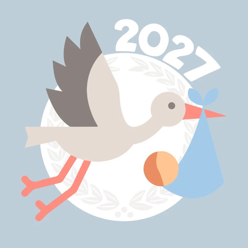 Cigogne avec bébé 2027