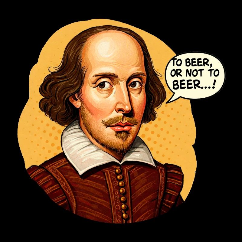 Shakespeare "Zu Bier oder nicht zu Bier" Lustig beleuchtet