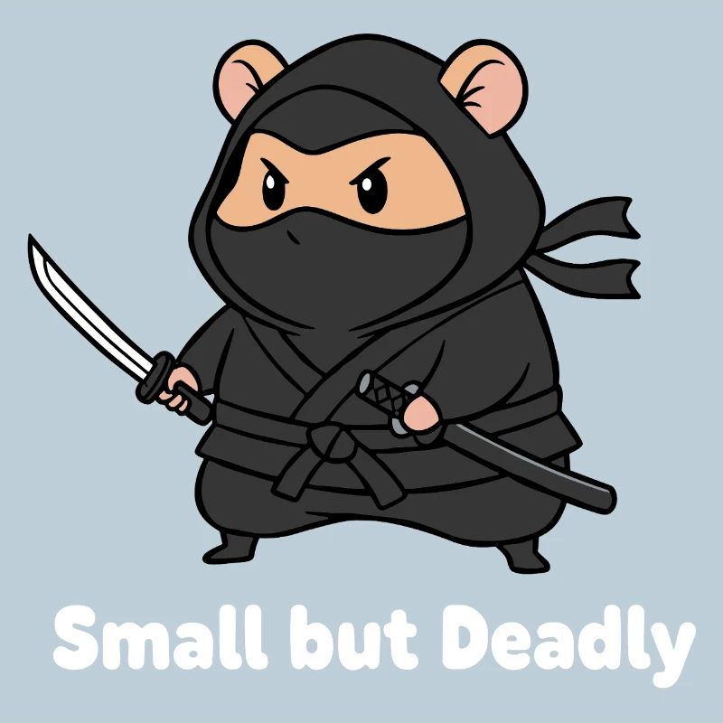 Kleiner Ninja mit Schwert