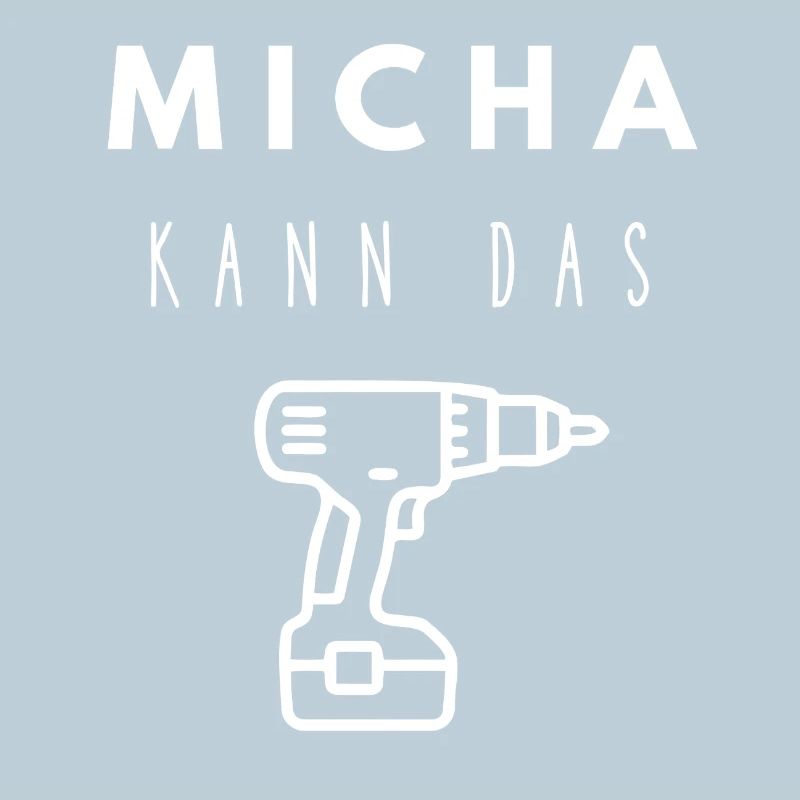 Michael Name Handwerker Werkzeug Akkuschrauber