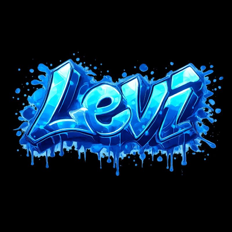 LEVI GRAFFITI NAME FÜR PERFEKTES GESCHENK DRUCKBAR
