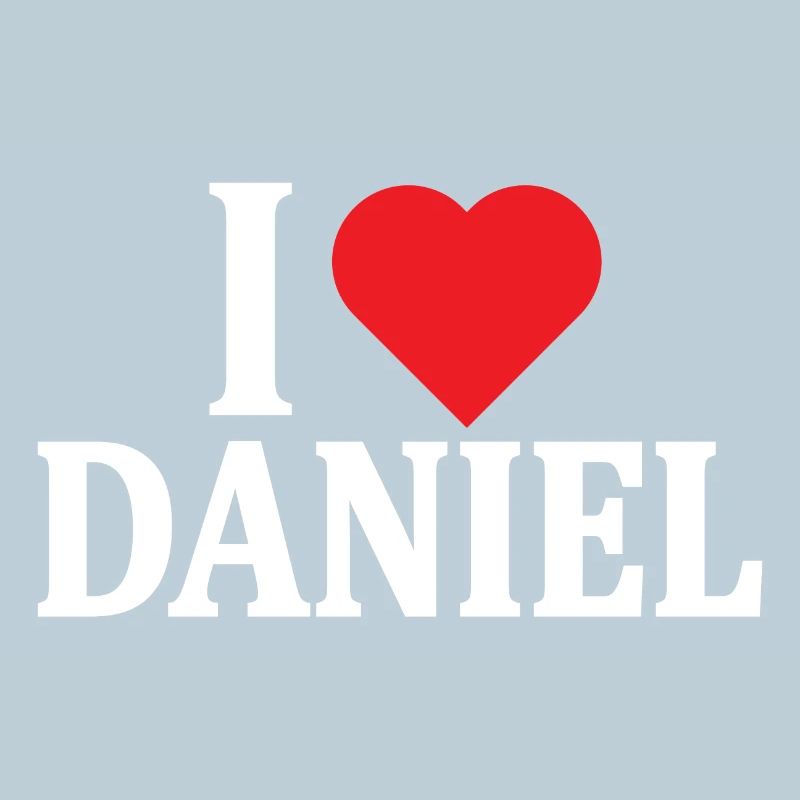 T-Shirt Ich liebe Daniel T-Shirt Geschenkidee