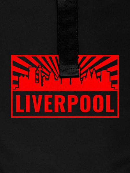 Liverpool Skyline in Red Rays