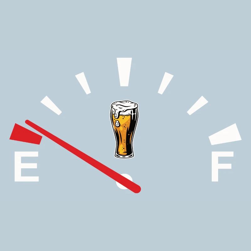 Beer speedometer beer display beer is empty