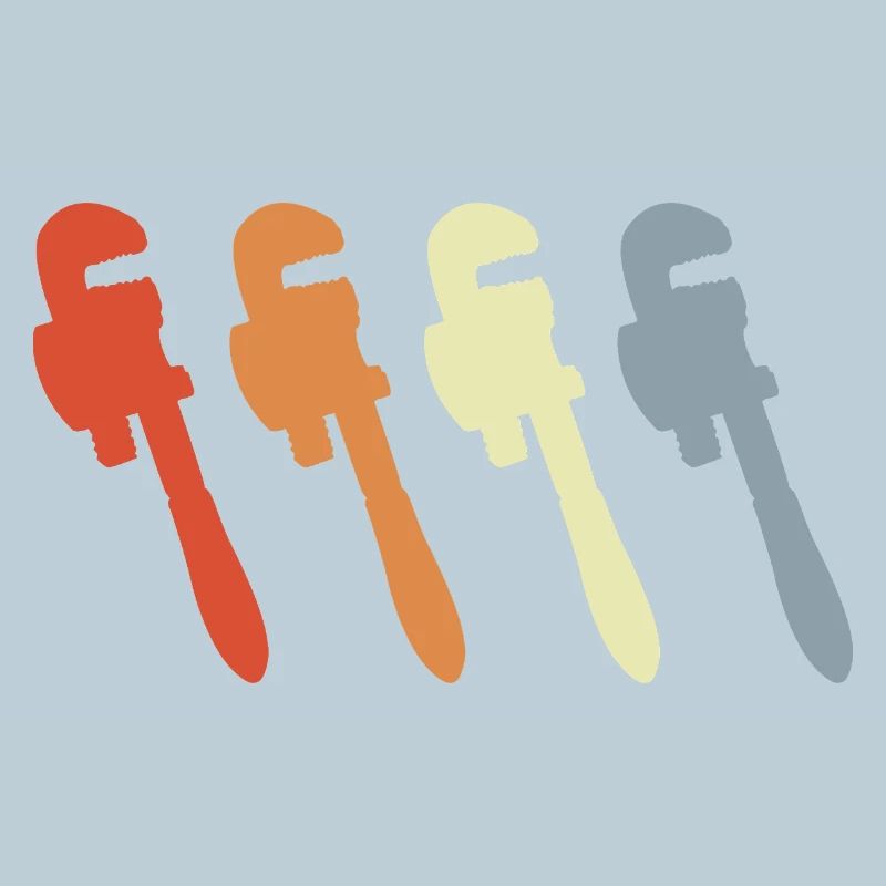 Retro Pipe Wrench