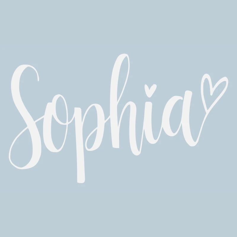 Sophia Name Font Heart