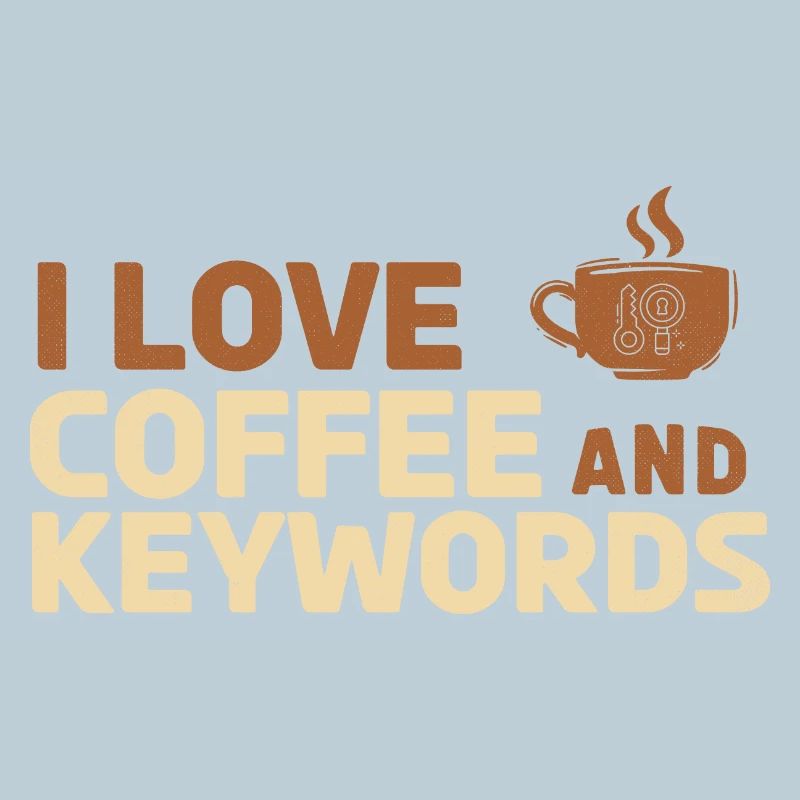 J’adore le café et les mots-clés