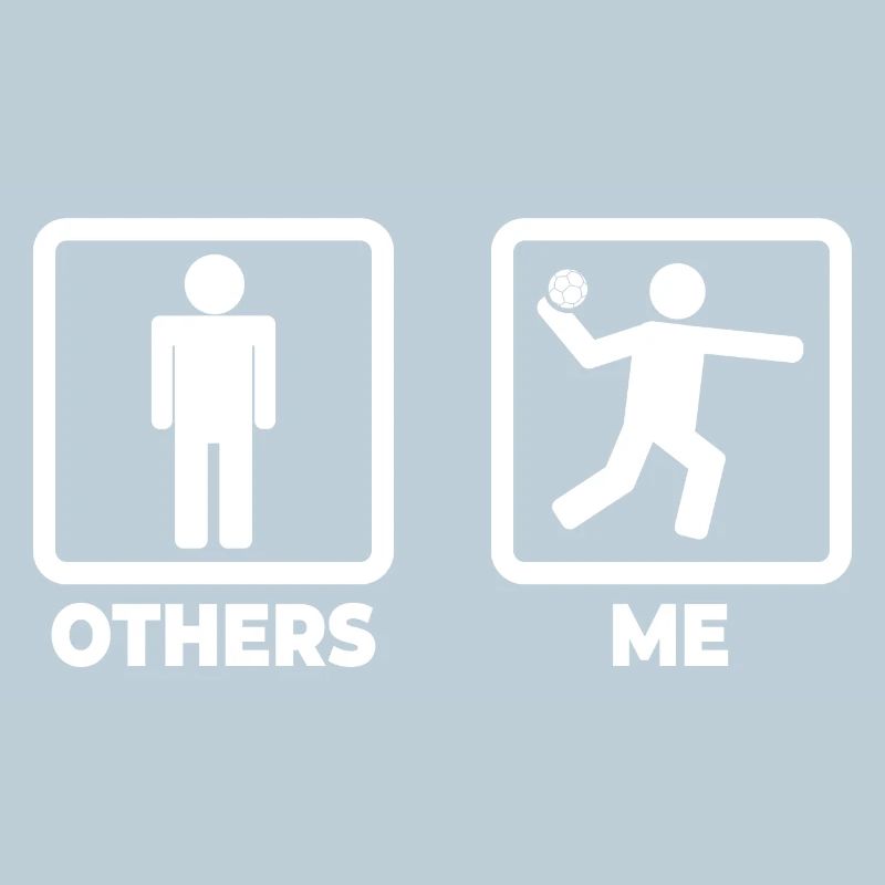 Handball stick figure